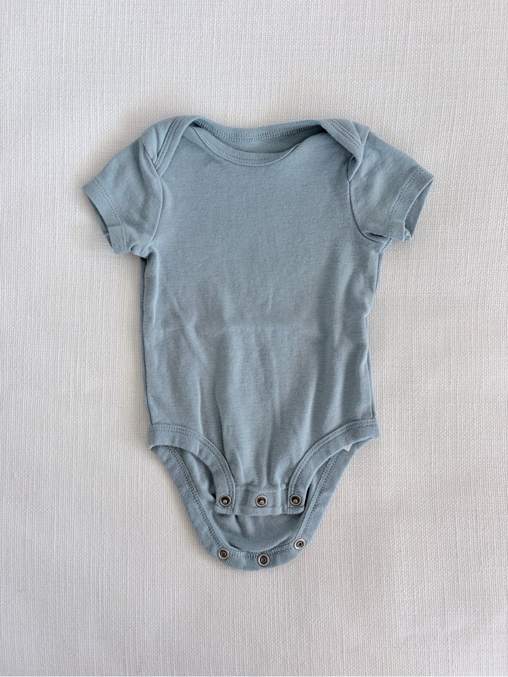 Little Planet Organic Carters Blue Short-Sleeve Baby Bodysuit